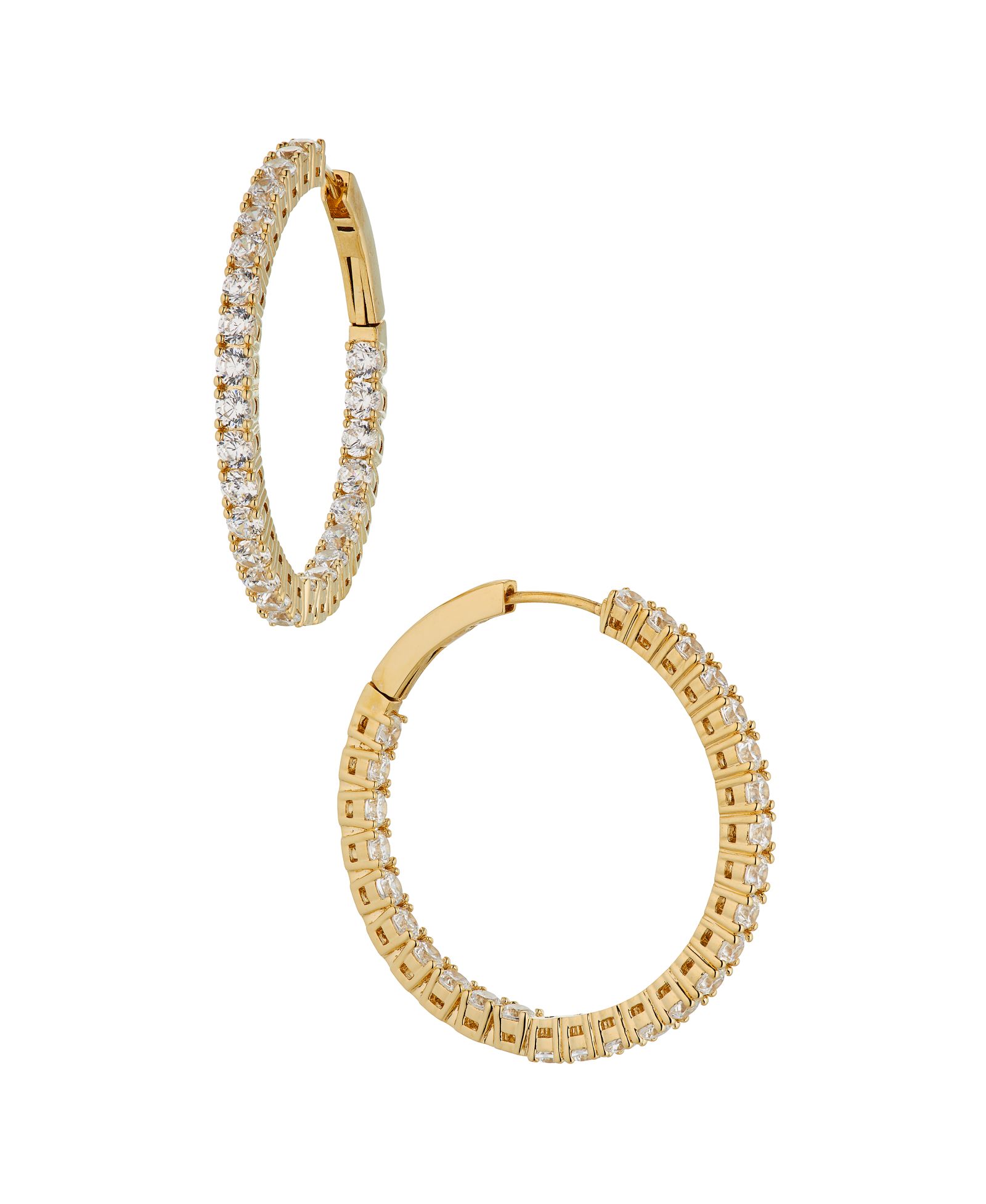 Серьги-кольца Eliot Danori Cubic Zirconia Medium