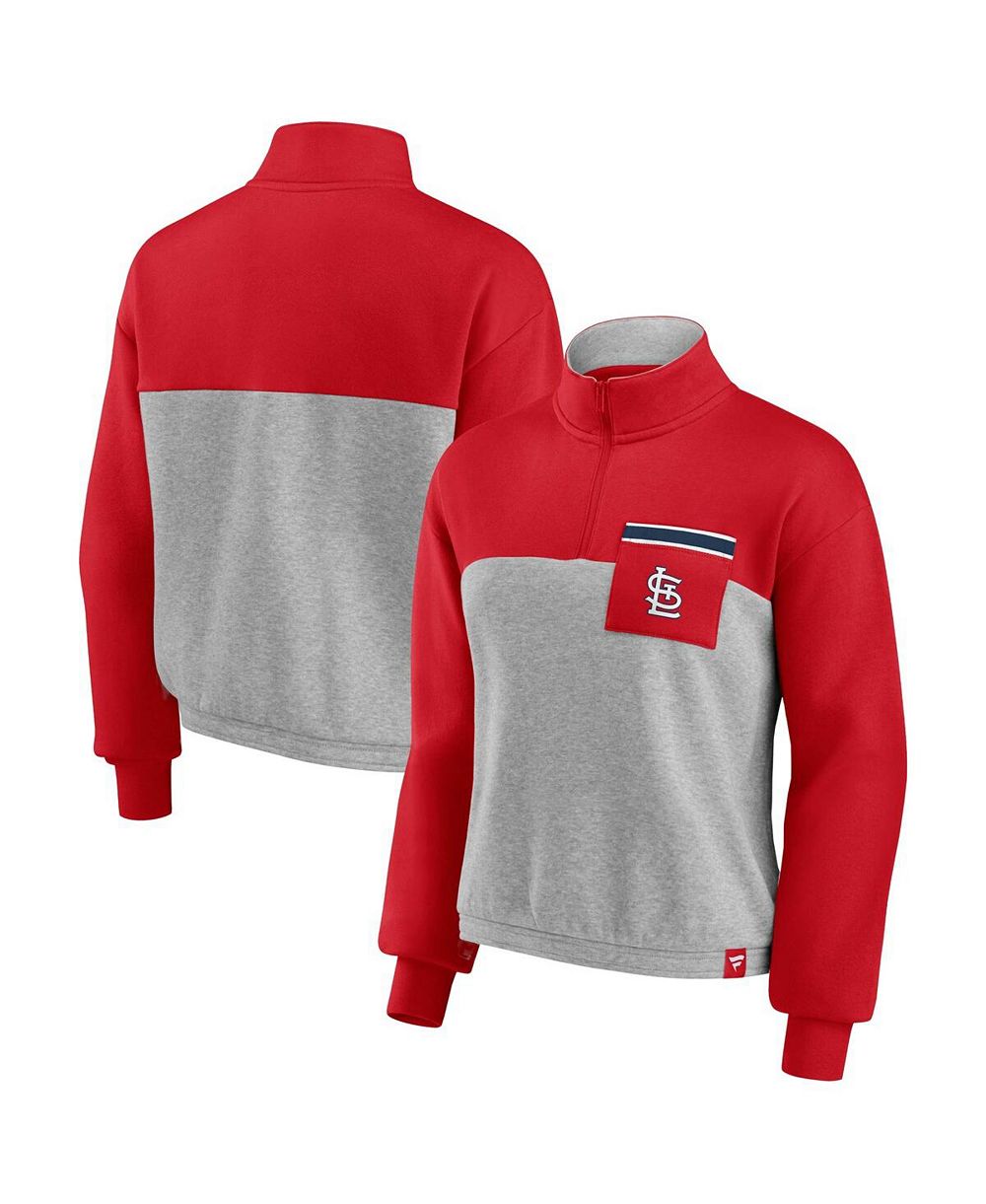 Женский джемпер Fanatics St. Louis Cardinals с воротником на молнии