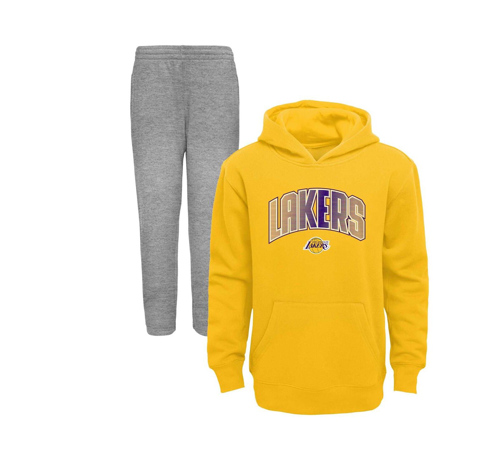 Комплект Outerstuff Los Angeles Lakers Hoodie и брюки для детей