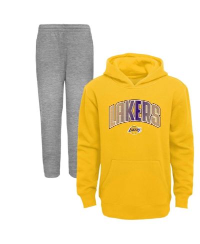 Комплект Outerstuff Los Angeles Lakers Hoodie и брюки для детей