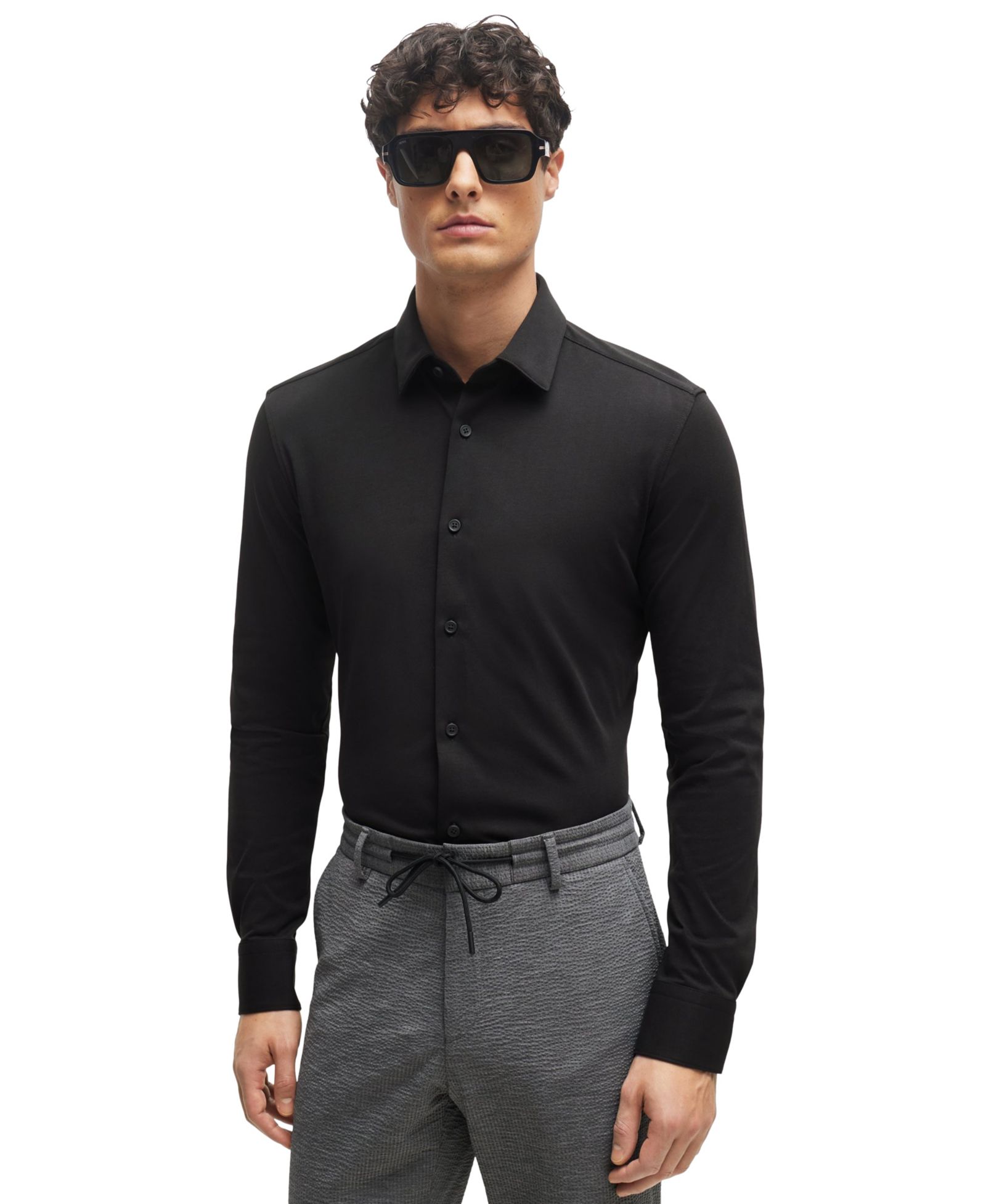 BOSS by Hugo Boss Men's Performance-Stretch Slim-Fit Dress Shirt