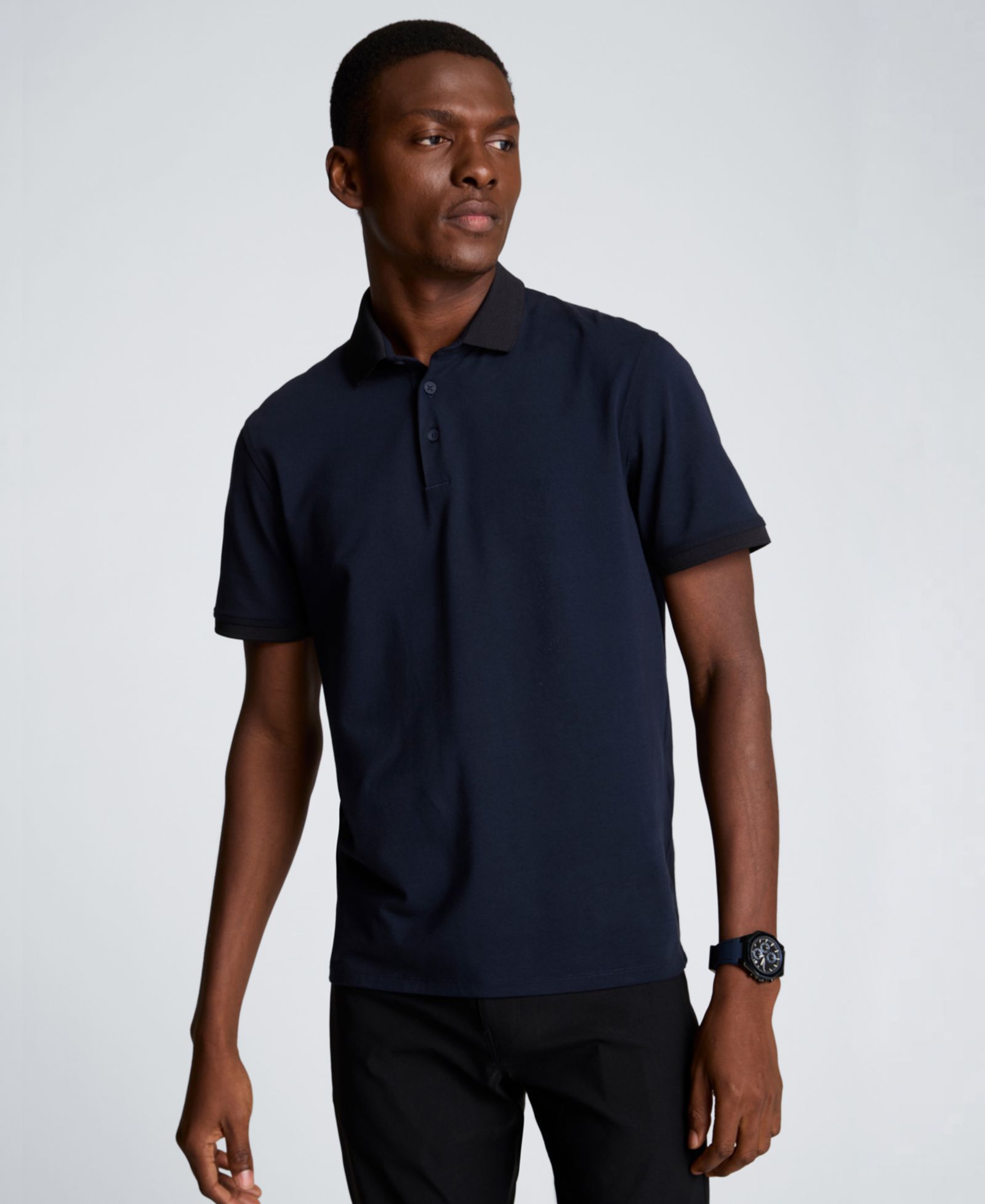Мужская поло-рубашка Kenneth Cole Solid Button Placket