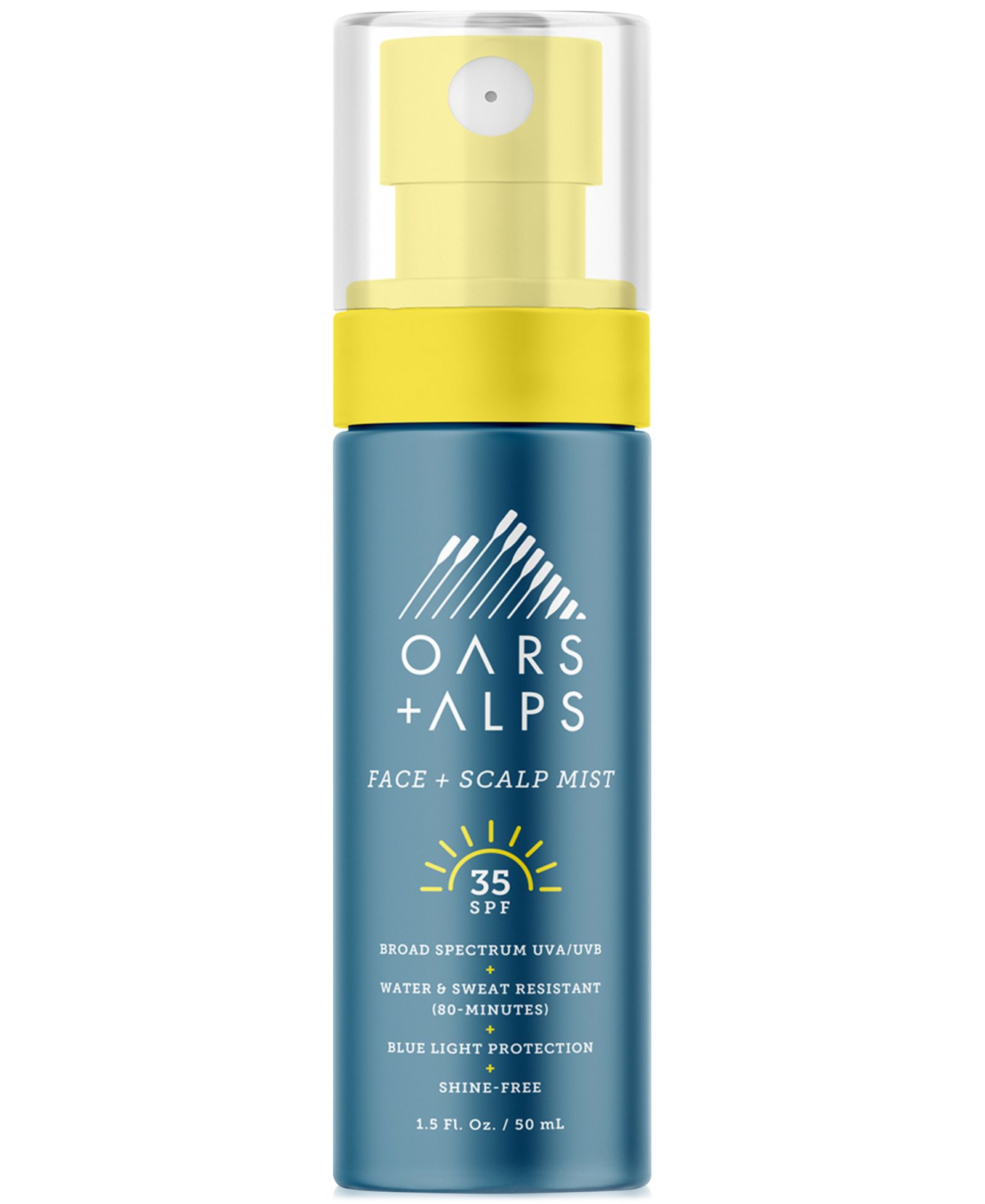 Oars + Alps Face & Scalp Mist SPF 35, 1.5 oz.
