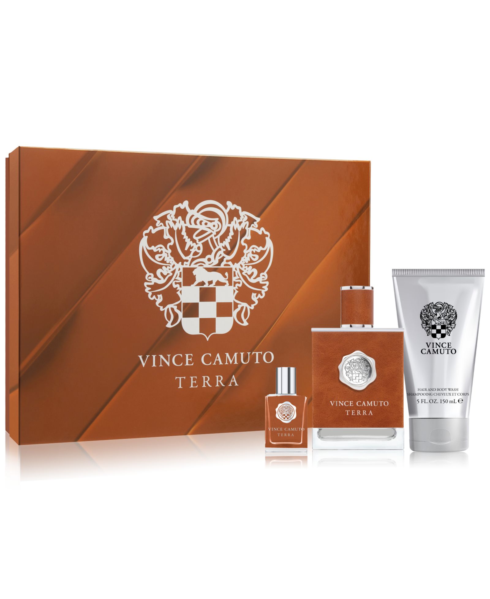 Мужской подарочный набор парфюмерии Vince Camuto Terra Eau de Toilette, 3 шт.