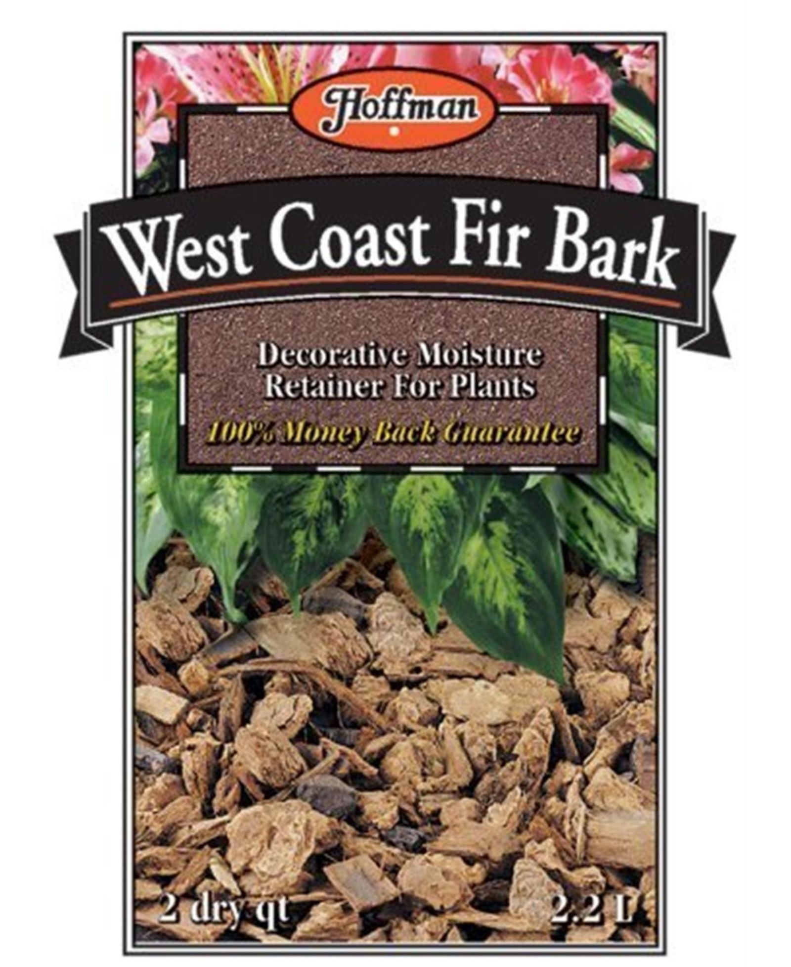 Удерживатель влаги Hoffman A H Inc/Good Earth West Coast Fir Bark, 2qt