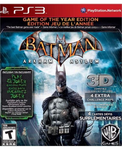 Batman Arkham Asylum: Game of the Year (Greatest Hits) - PlayStation 3