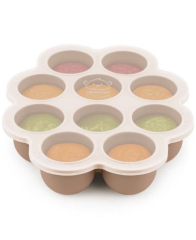 Силиконовый лоток KeaBabies Prep для заморозки детского питания с крышкой, 2oz x 10 шт