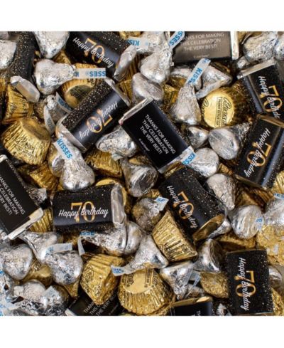 Just Candy 70th Birthday Party Candy Hershey's Chocolate Mix, 110 Pieces