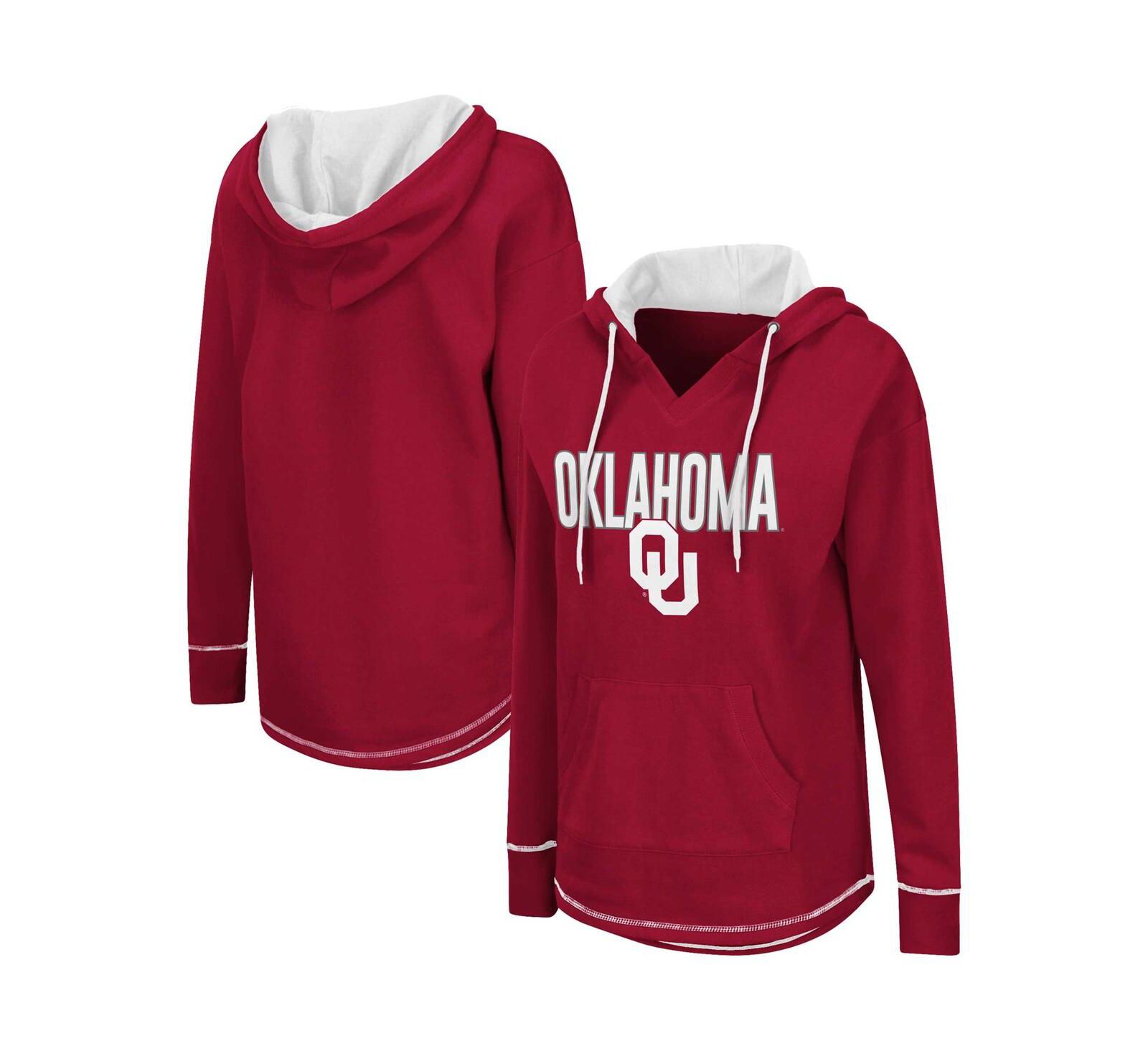 Colosseum Женская туника-худи Oklahoma Sooners Crimson