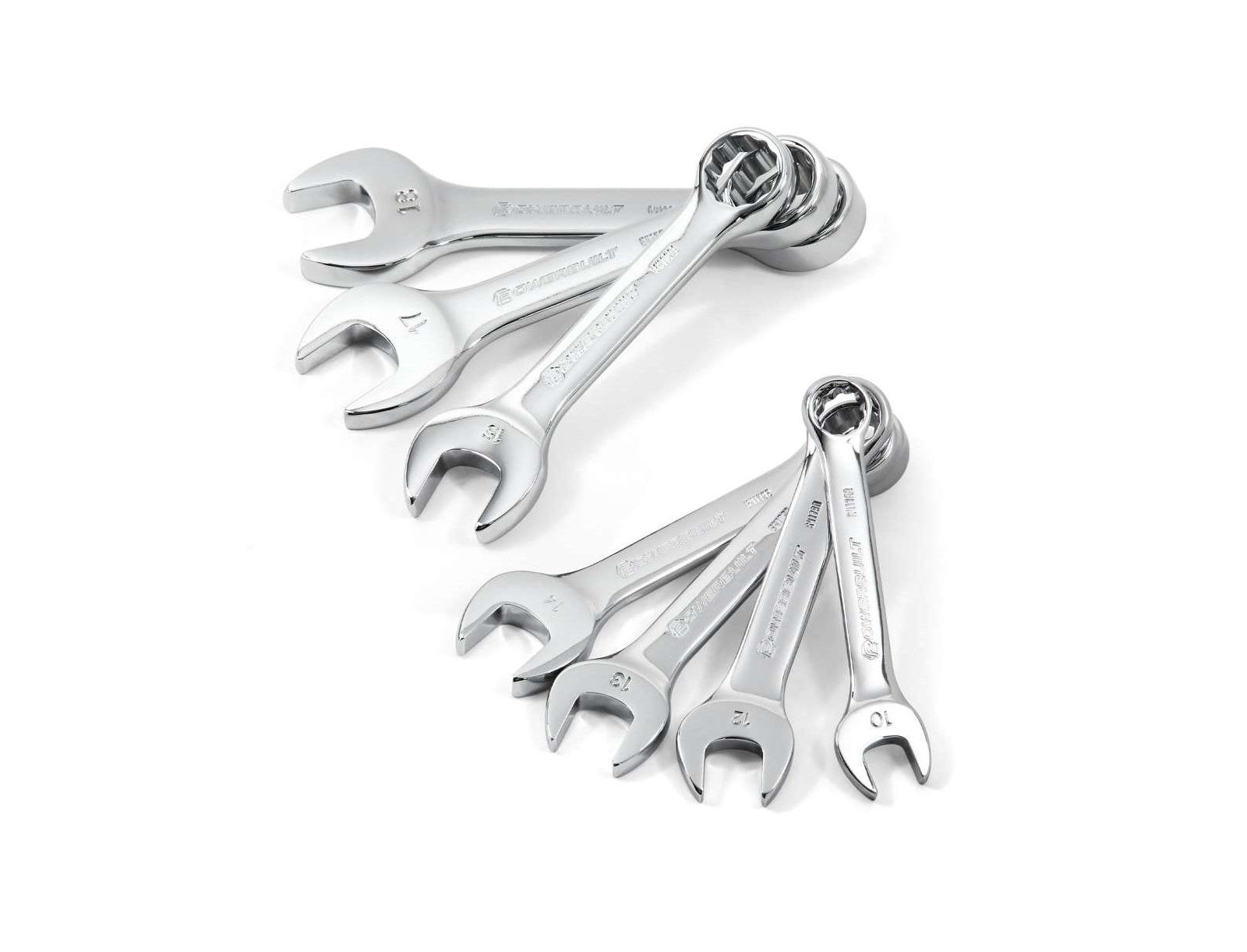 Набор комбинированных ключей Powerbuilt 7 Piece Metric Stubby