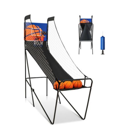 Foldable Single Shot Basketball Arcade Game W/Electronic Scorer 3