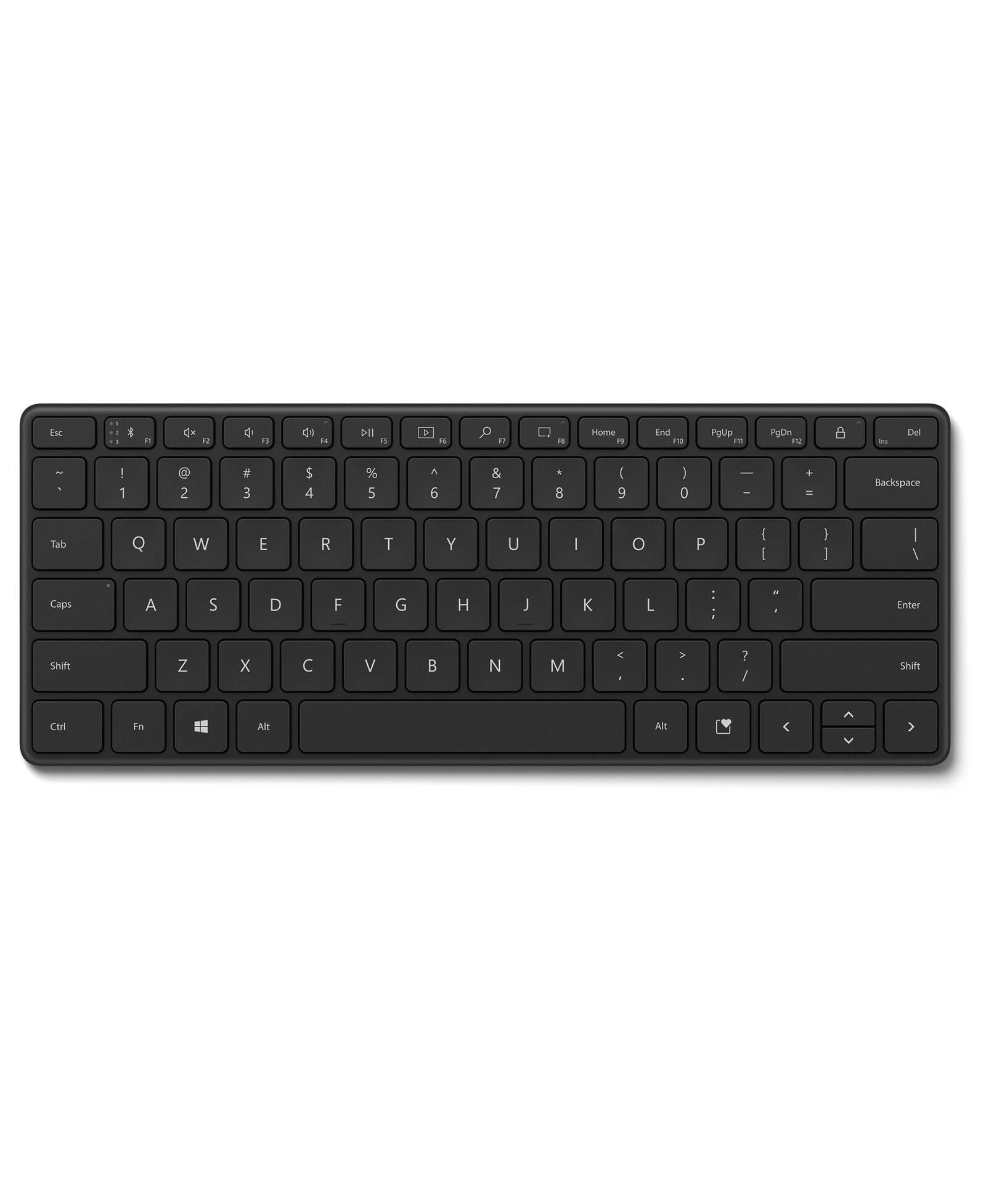 Microsoft 21Y-00001 Bluetooth Compact Keyboard, Black