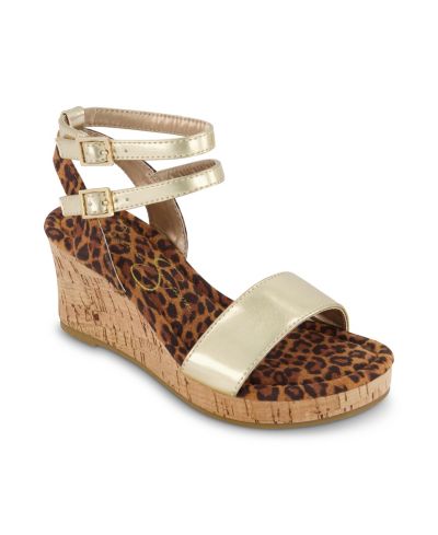 Jessica Simpson Little Girls Wedge Open Toe Sandals