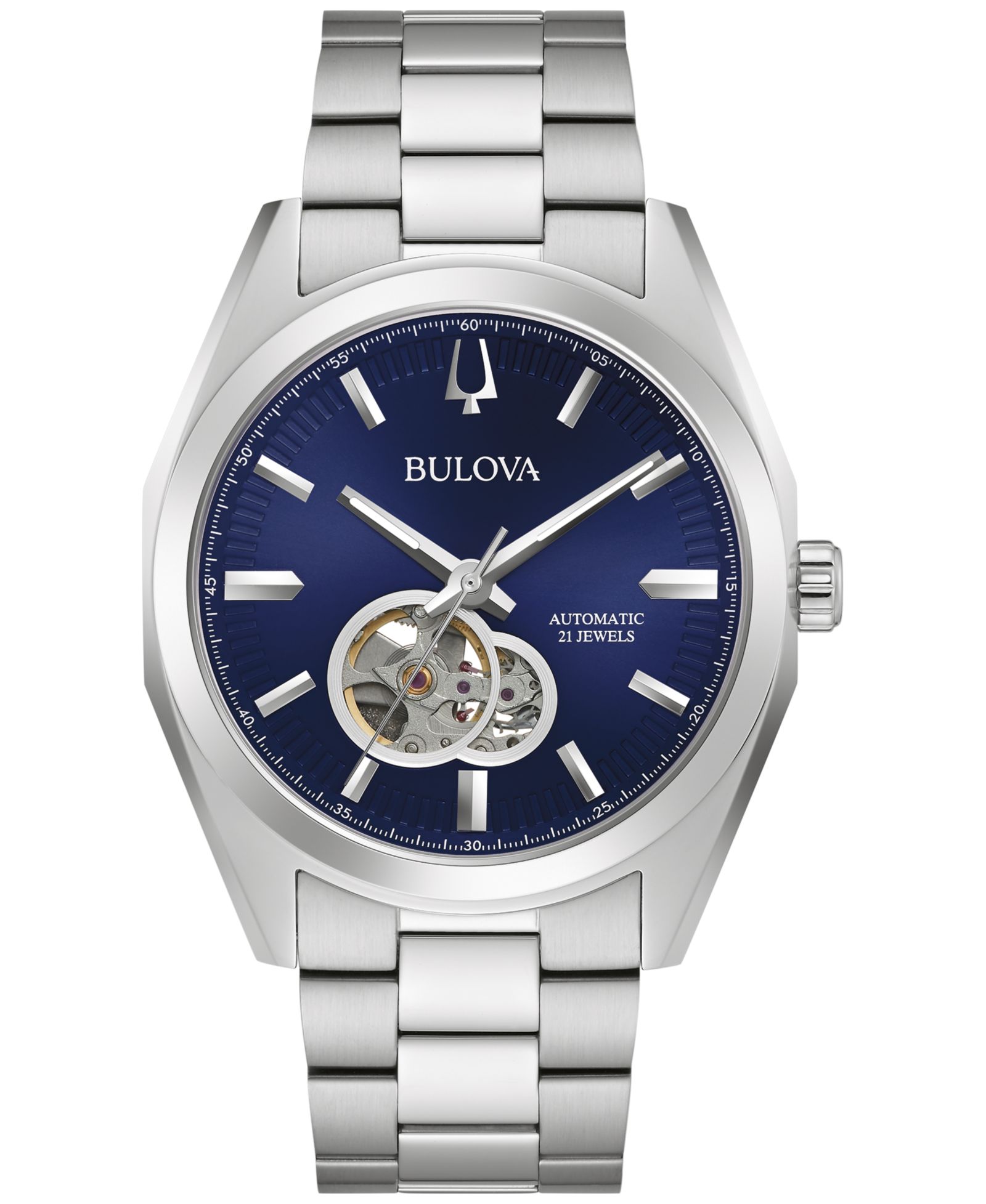 Мужские автоматические часы Bulova Surveyor Stainless Steel Bracelet 42mm