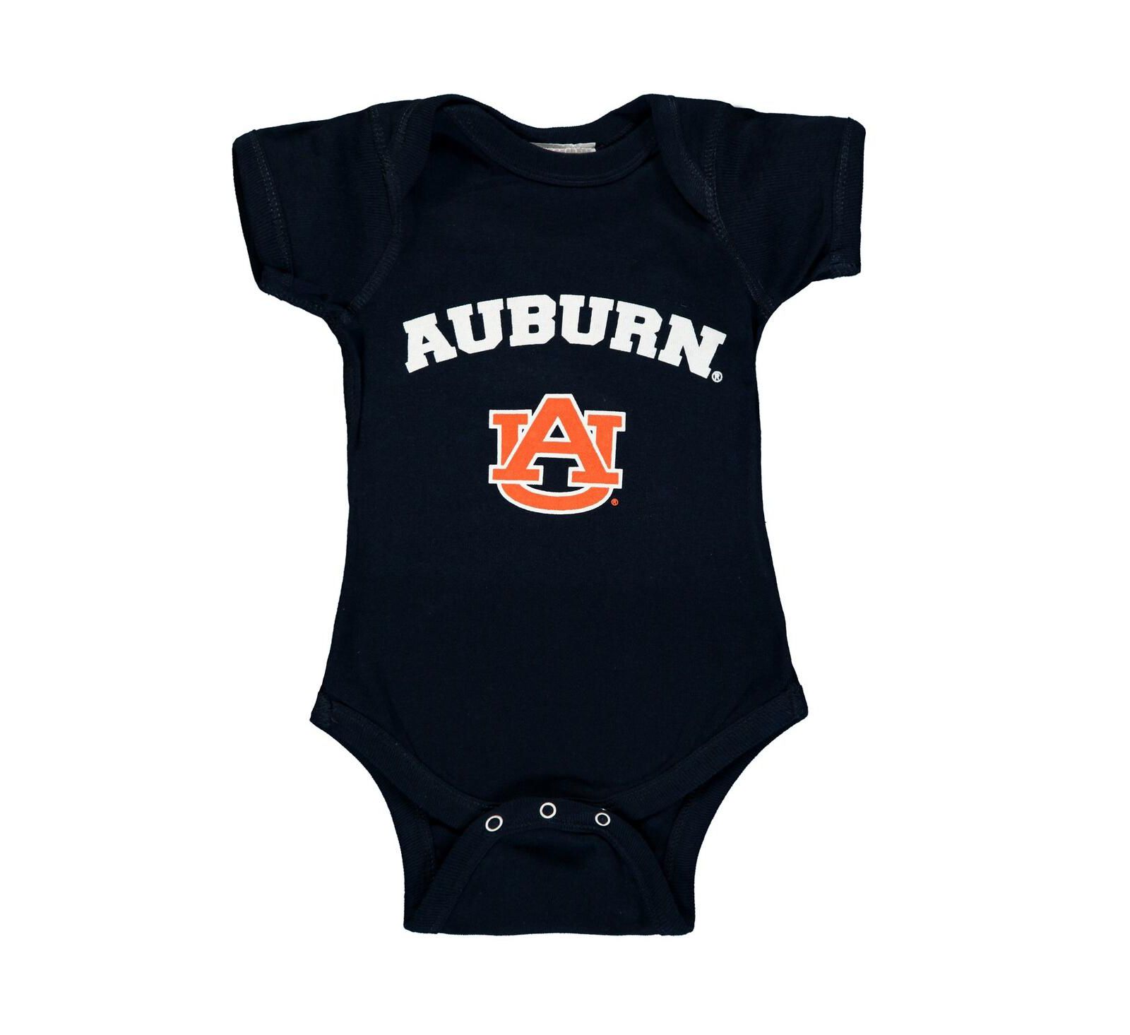 Детский боди для мальчиков и девочек Navy Auburn Tigers Arch & Logo