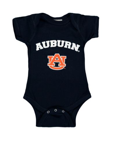 Детский боди для мальчиков и девочек Navy Auburn Tigers Arch & Logo