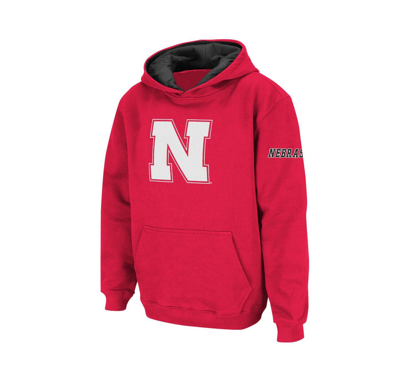 Детский худи Colosseum Scarlet Nebraska Huskers с большим логотипом