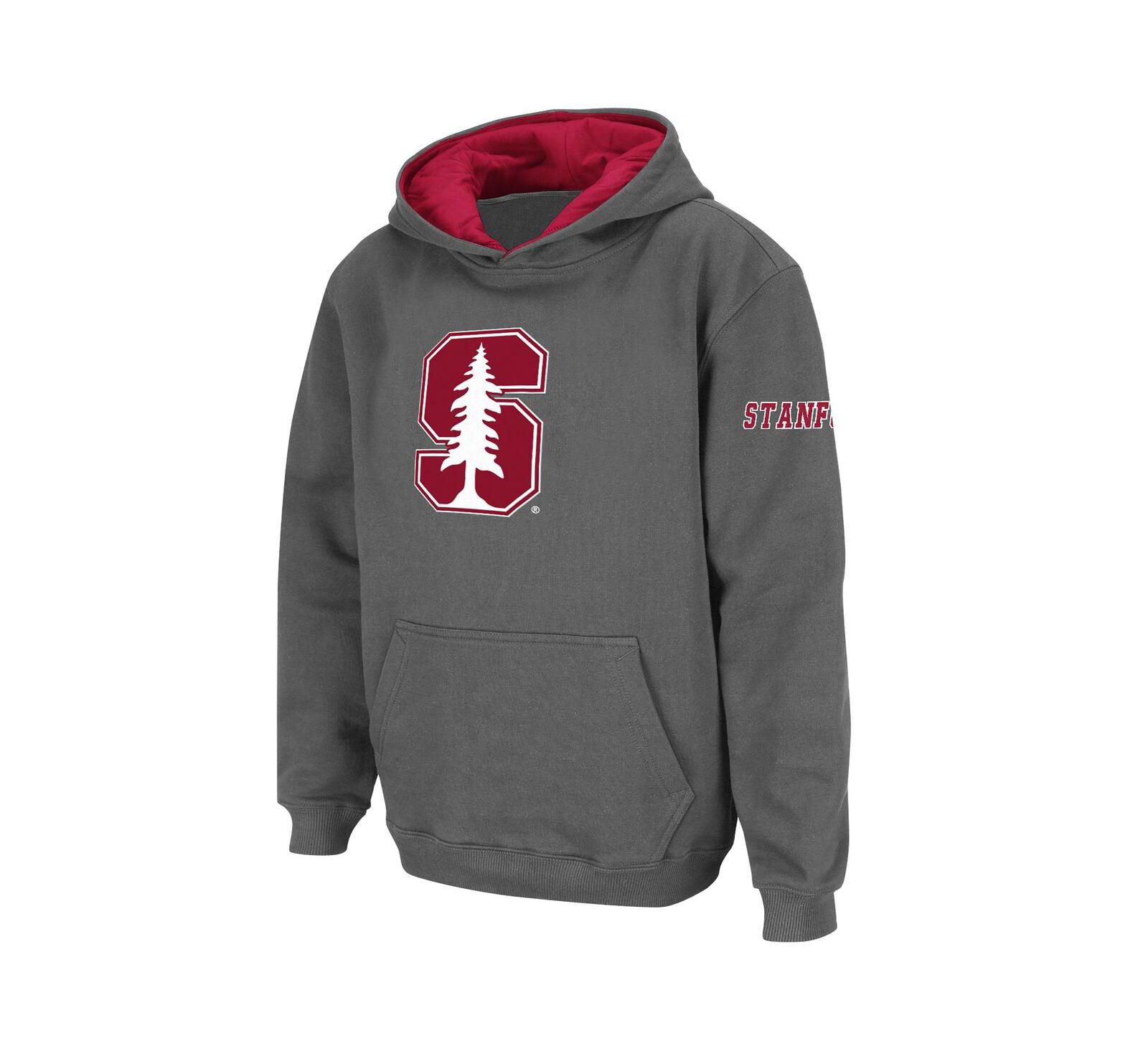 Colosseum Детское худи с большим логотипом Stanford Cardinal Charcoal