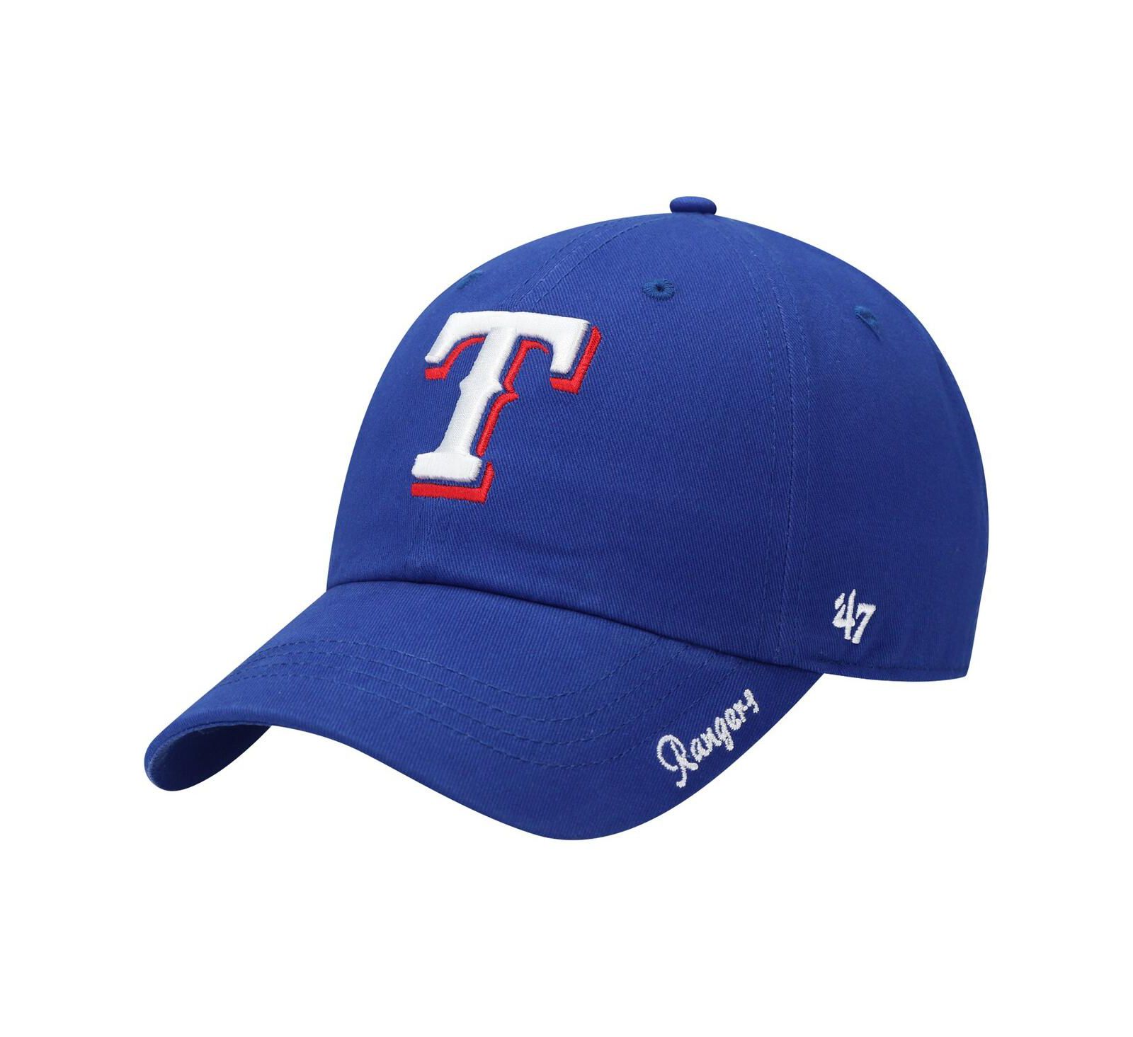 Women's '47 Brand Royal Texas Rangers Team Miata Clean Up Adjustable Hat