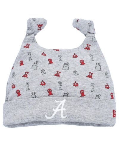 Детская вязаная шапка New Era Heather Gray Alabama Crimson Tide Critter