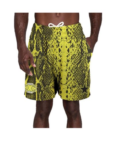 Men's New Era Yellow Dallas Cowboys Super Bowl XXX Summer Pop Shorts