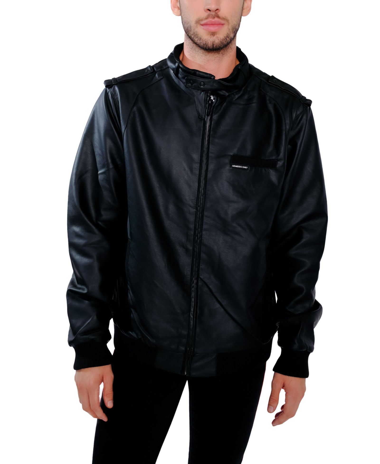 Куртка Members Only мужская Big & Tall из искусственной кожи Iconic Racer