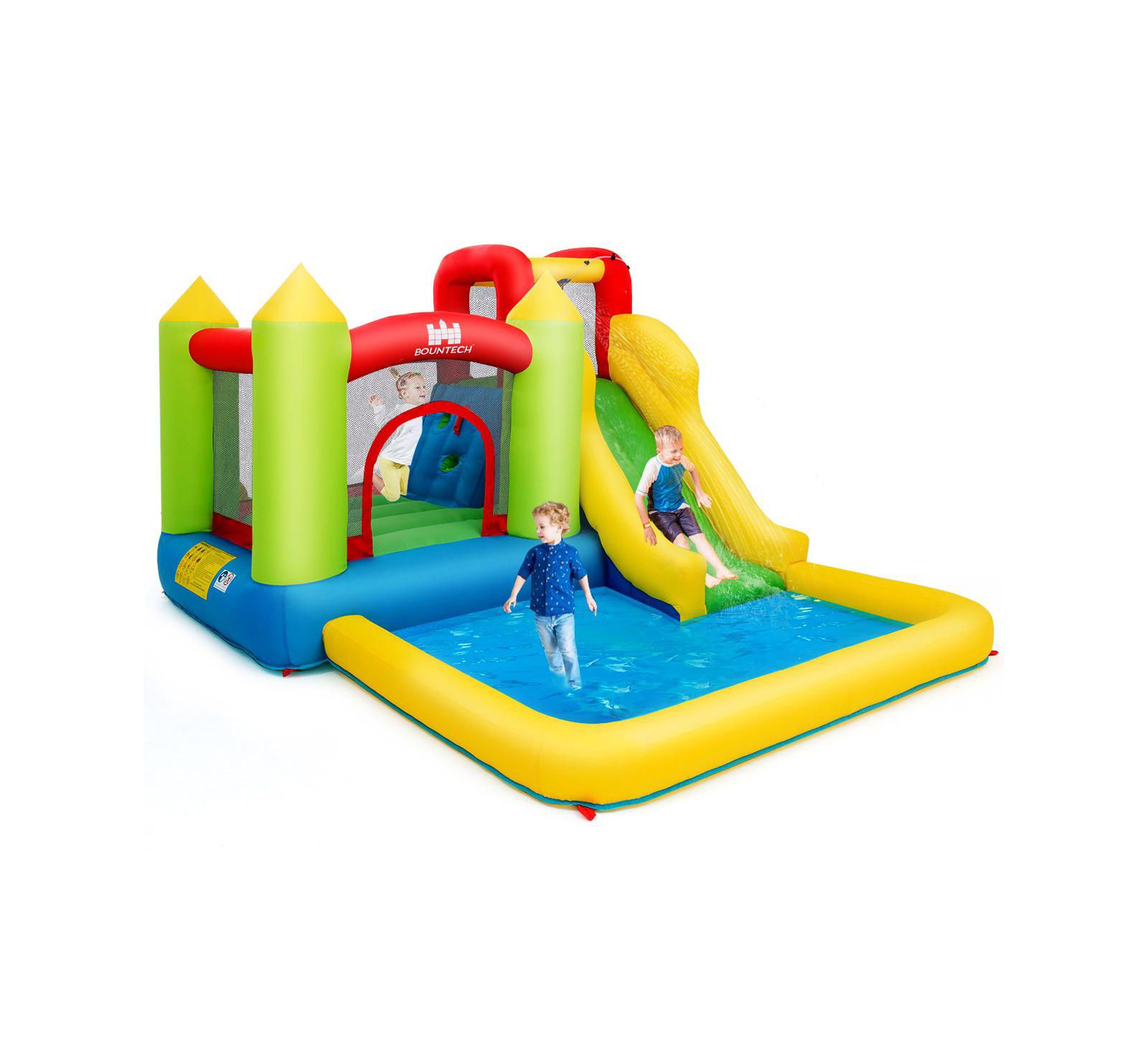 Bounce House водная горка-батут со скалодромом