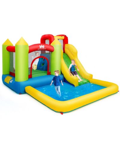 Bounce House водная горка-батут со скалодромом