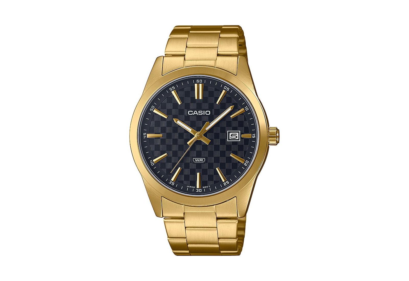 Casio Мужские часы из нержавеющей стали с золотистым покрытием, 41mm, MTPVD03G-1A