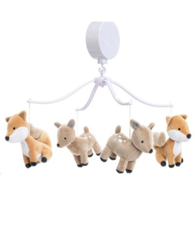 Bedtime Originals музыкальная мобильная игрушка для детской кроватки Deer Park Woodland