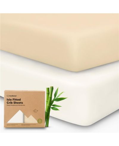 Детские наматрасы KeaBabies 2pk Fitted Crib Sheets для мальчиков и девочек, Standard Nursery