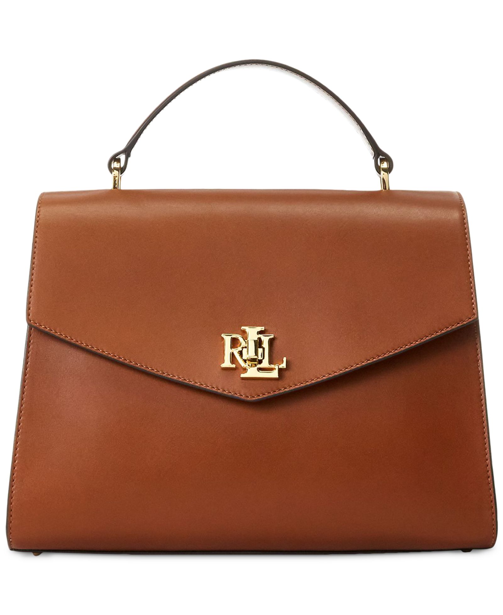 Lauren Ralph Lauren Farrah Leather Medium Top-Handle Satchel Bag