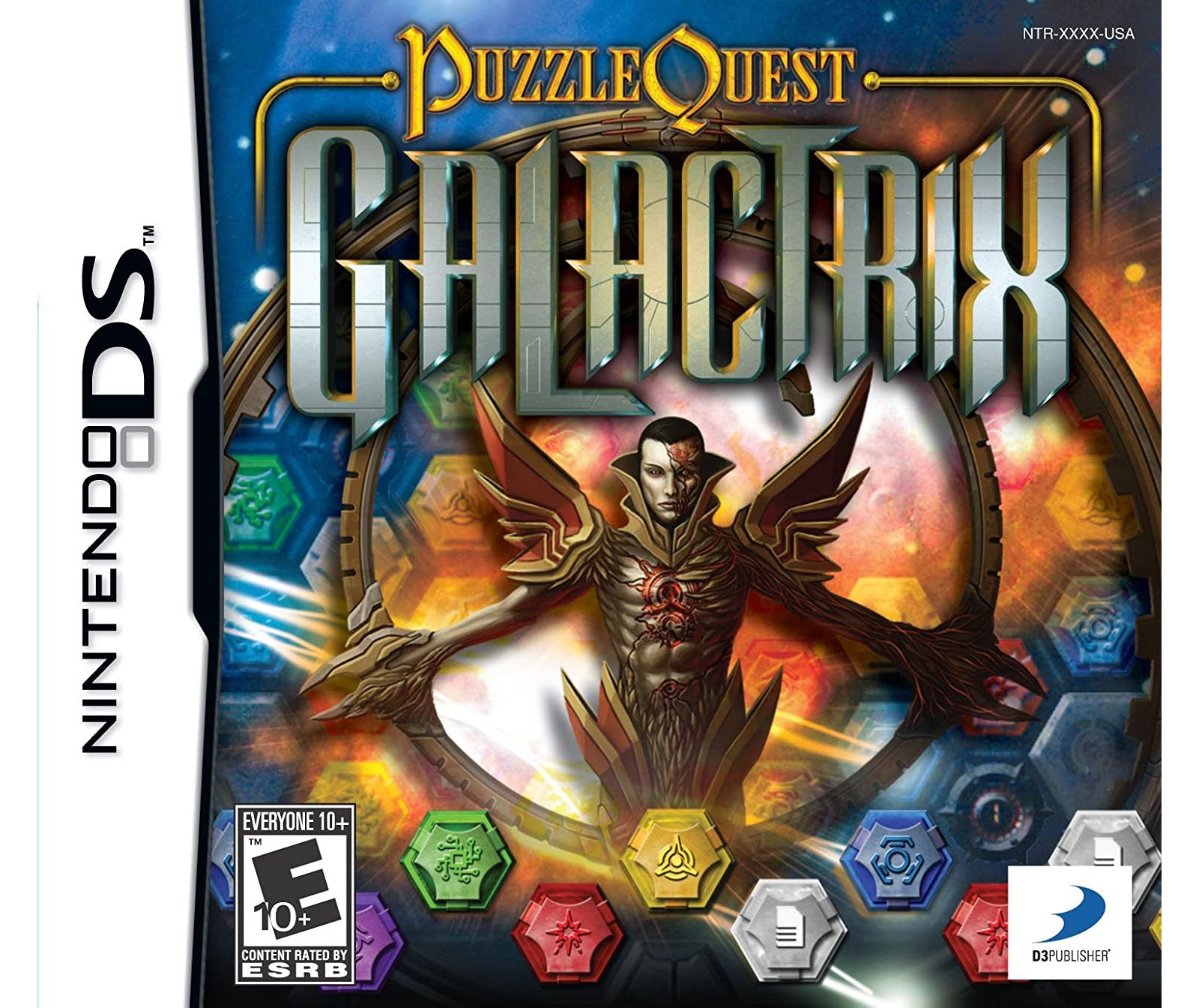 D3 Publisher Puzzle Quest: Galactrix Match-3 Puzzle Sci-Fi RPG Nintendo DS