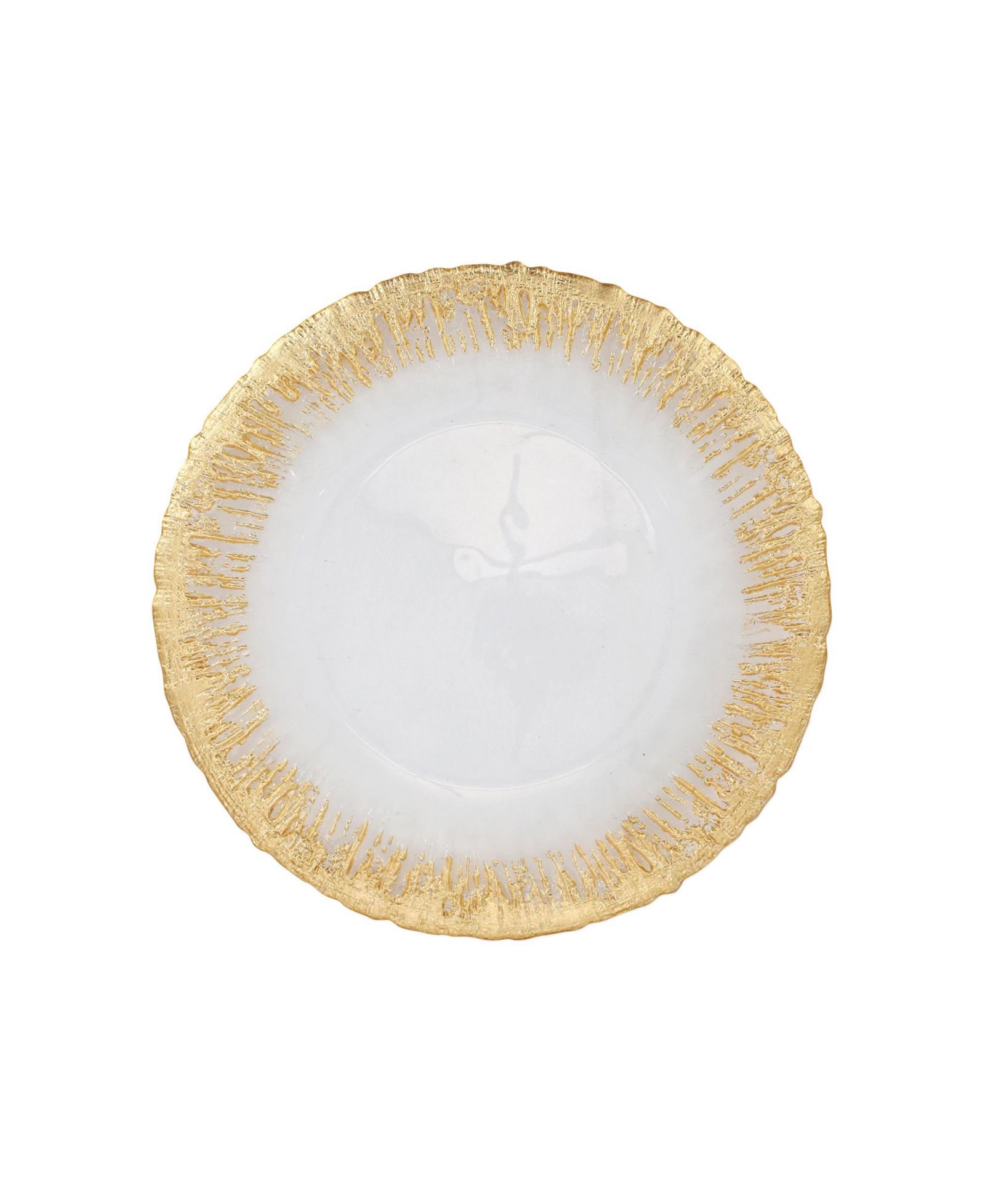 Тарелка VIETRI Rufolo Glass Gold Brushstroke 11"