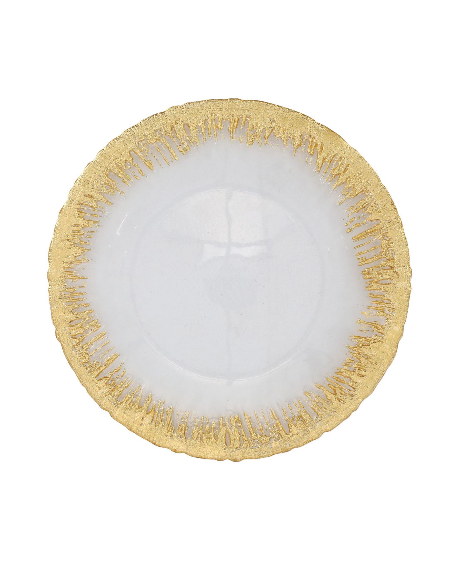 Декоративная тарелка VIETRI Rufolo Glass Gold Brushstroke 13"
