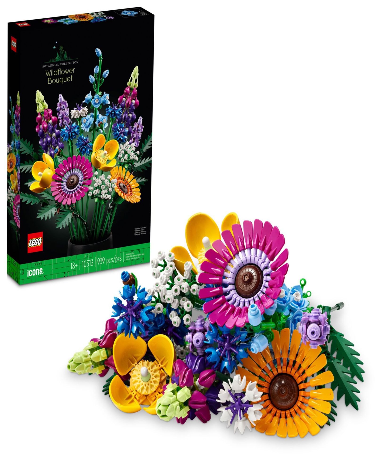 LEGO Icons 10313 Wildflower Bouquet набор для создания цветов для взрослых