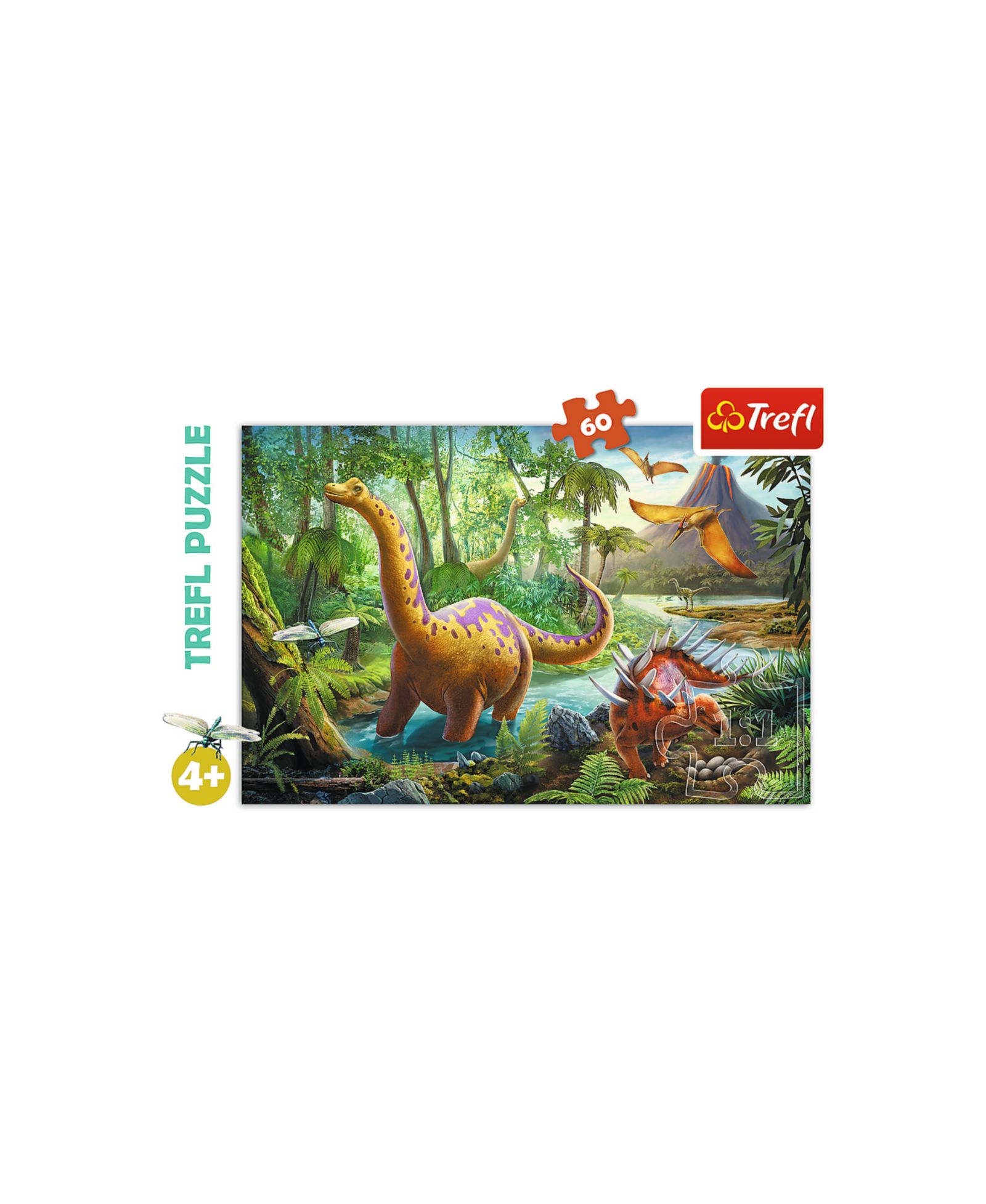 Пазл Trefl Preschool, 60 деталей - Dinosaur Migration