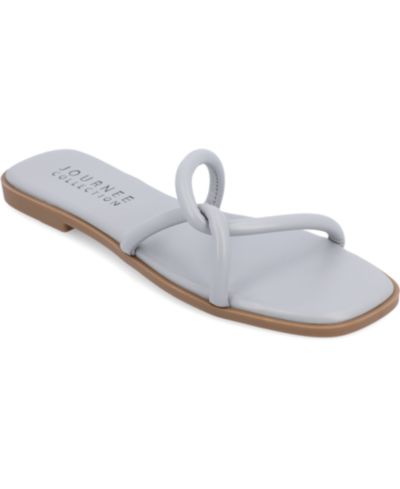 Journee Collection Women's Lauda Twist Flat Sandals