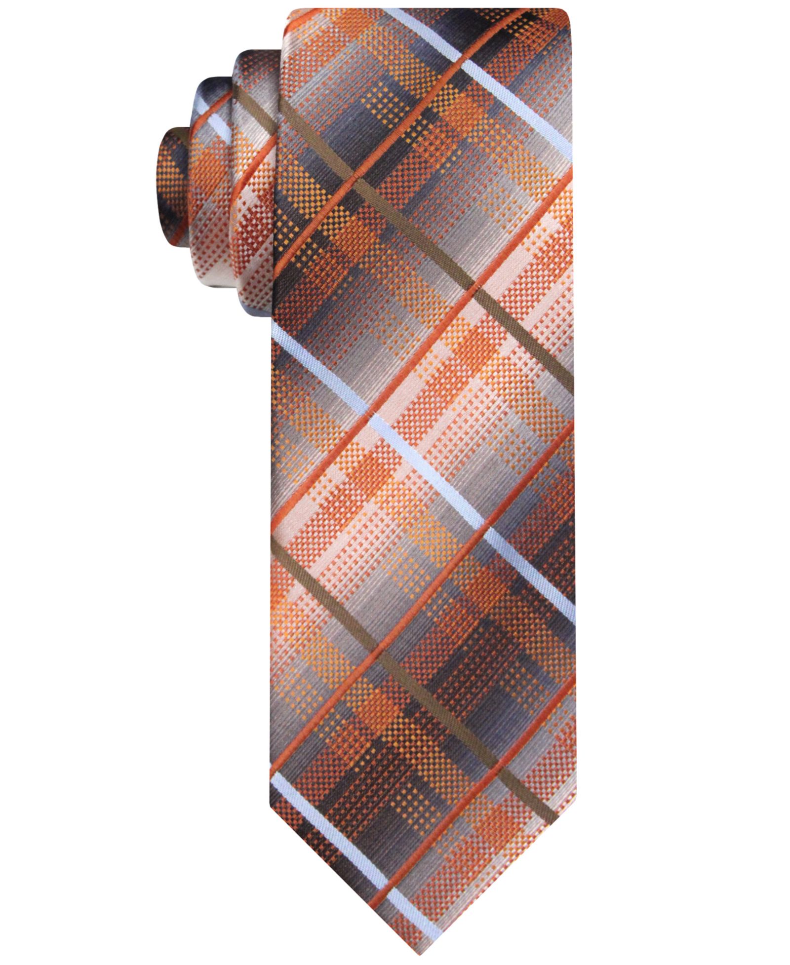 Van Heusen Men's Shaded Plaid Tie