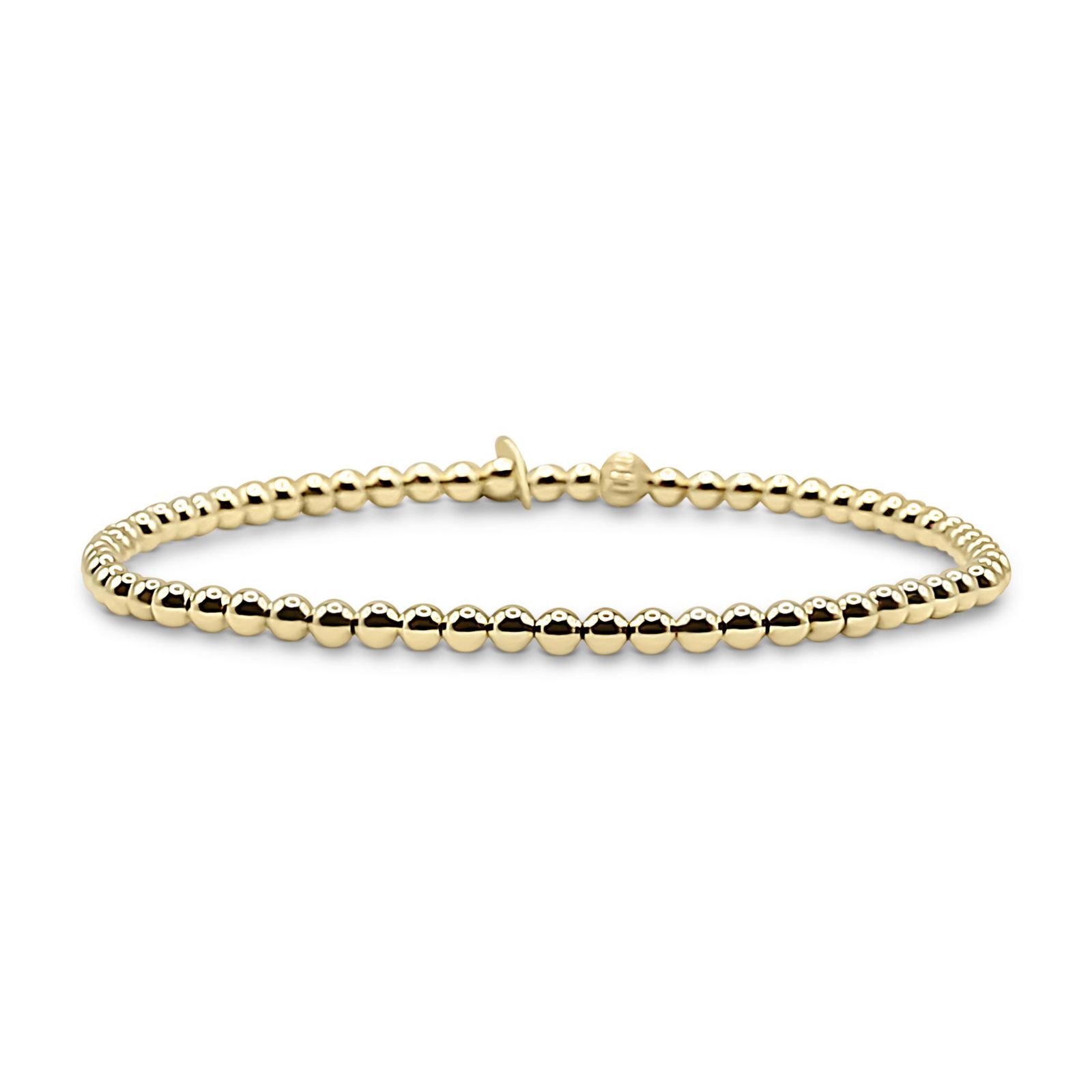 Bowood Lane браслет с золотыми шариками 3mm, не тускнеет