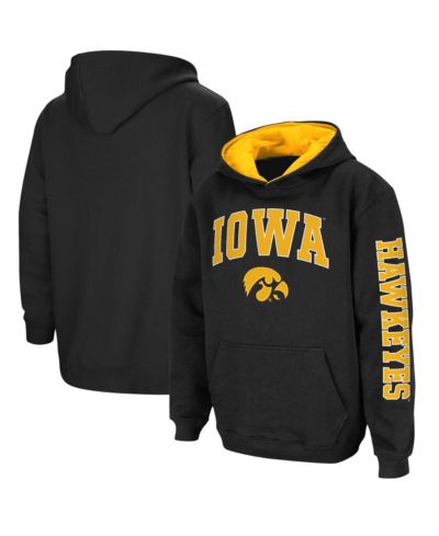 Colosseum Детский худи с принтом Iowa Hawkeyes, черный