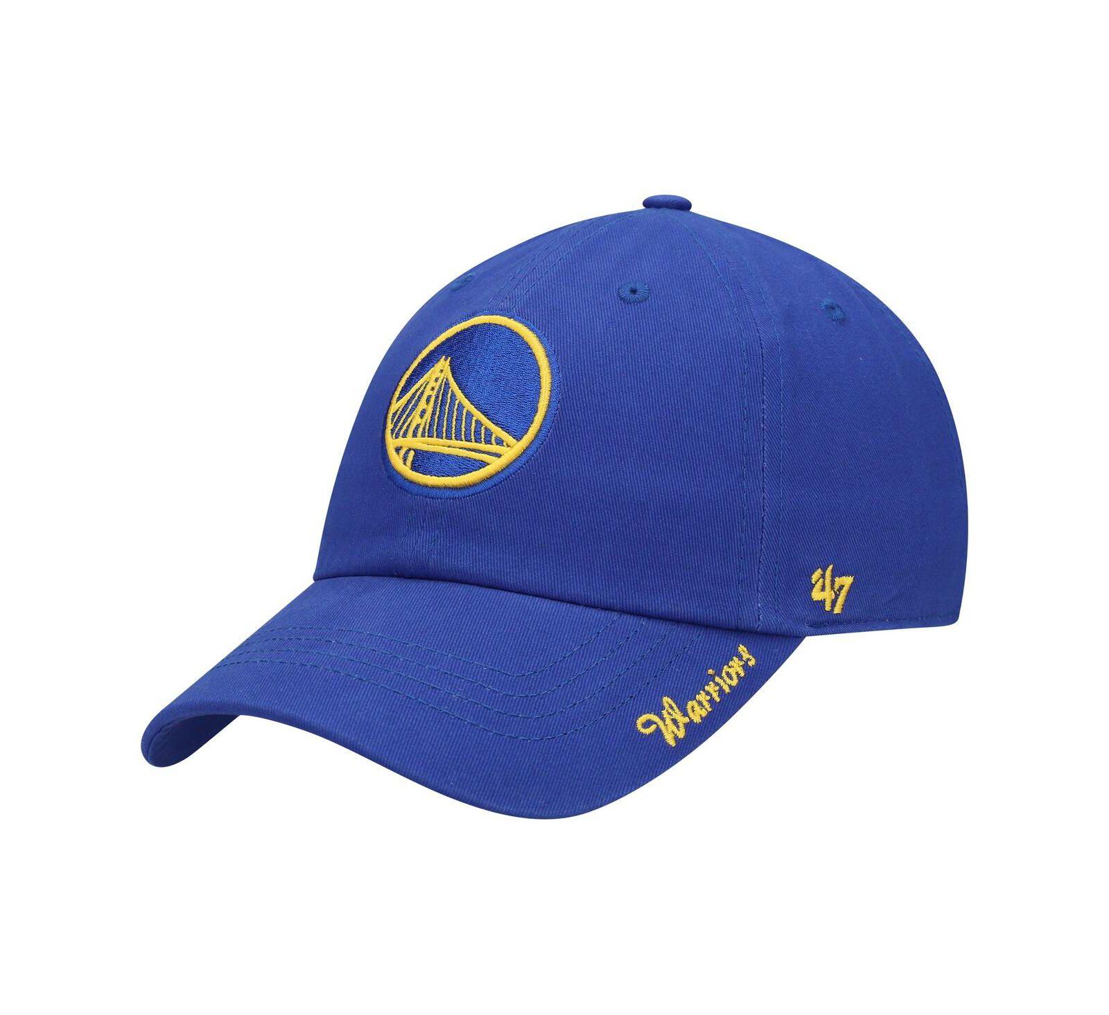 Женская кепка '47 Brand Royal Golden State Warriors Miata Clean Up Logo Adjustable
