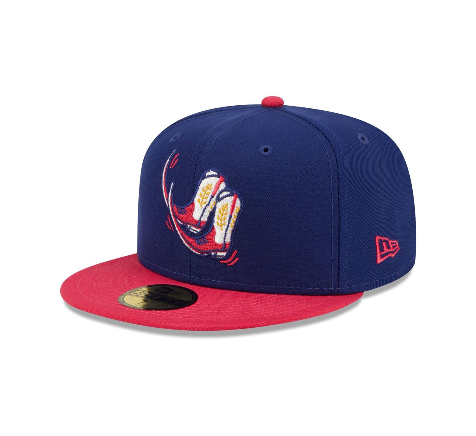 Men's New Era Navy, Coral Pointy Boots de Amarillo Copa De La Diversion 59FIFTY Fitted Hat