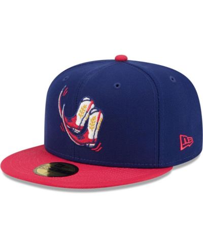 Мужская кепка New Era Navy, Coral Pointy Boots de Amarillo Copa De La Diversion 59FIFTY Fitted