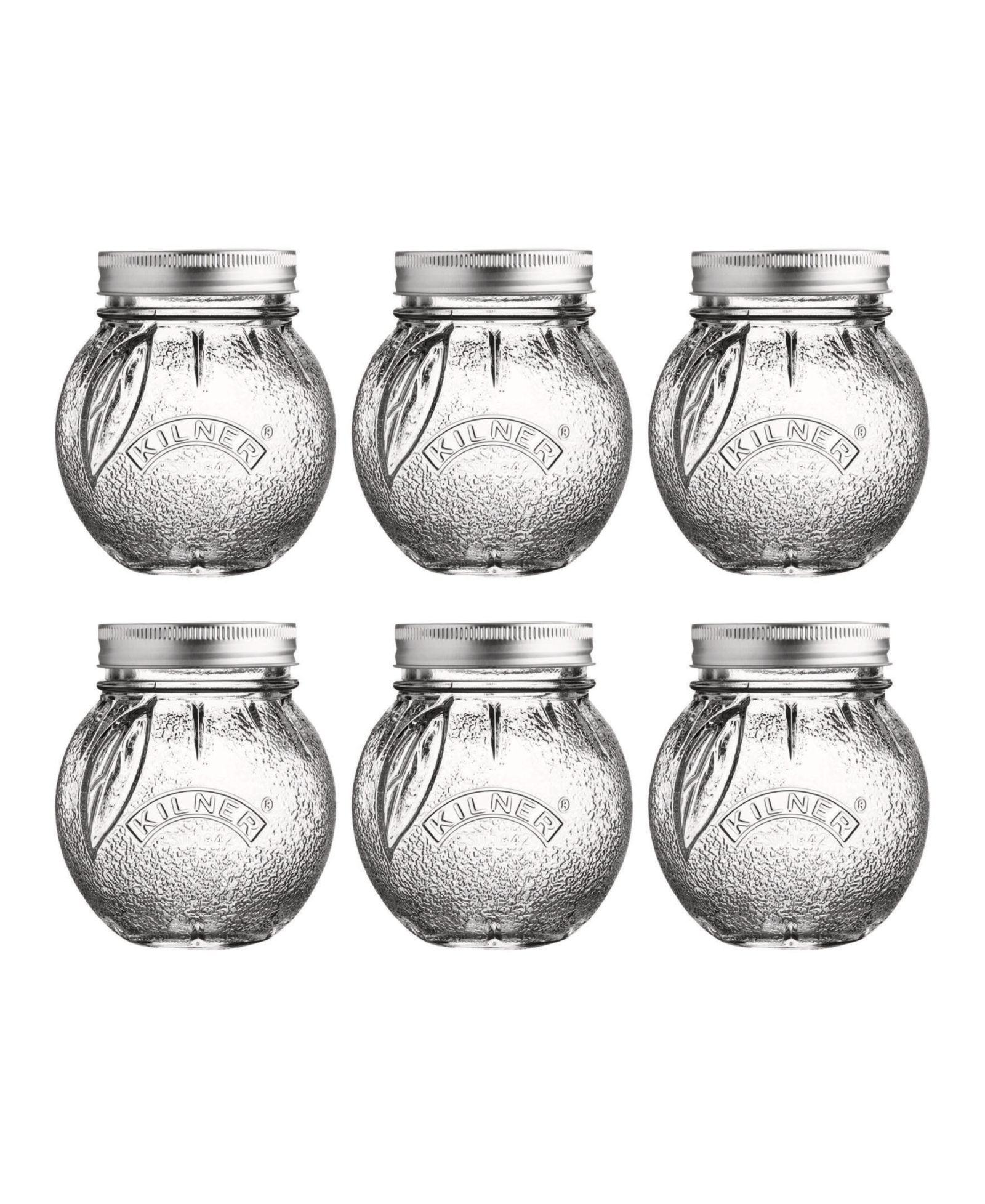 Оранжевая банка Kilner 13.5 oz, набор из 6 штук