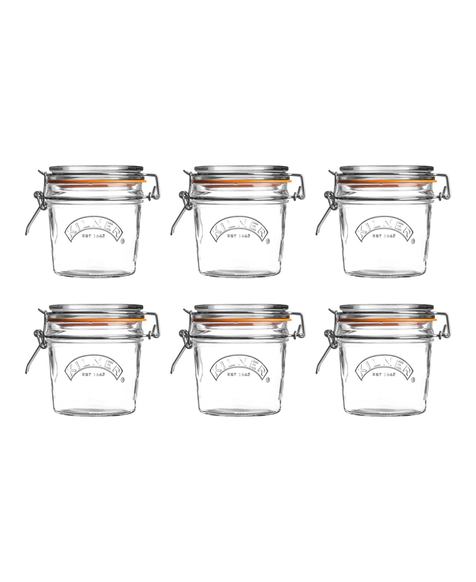 Kilner Round Clip Top банка, набор из 6 шт