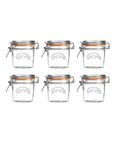 Kilner Round Clip Top Jar 12 oz, Set of 6
