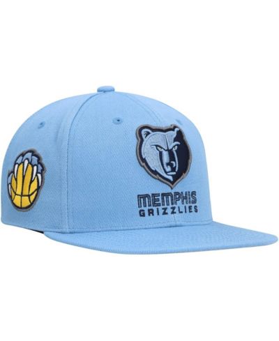 Men's Mitchell & Ness Light Blue Memphis Grizzlies Side Core 2.0 Snapback Hat
