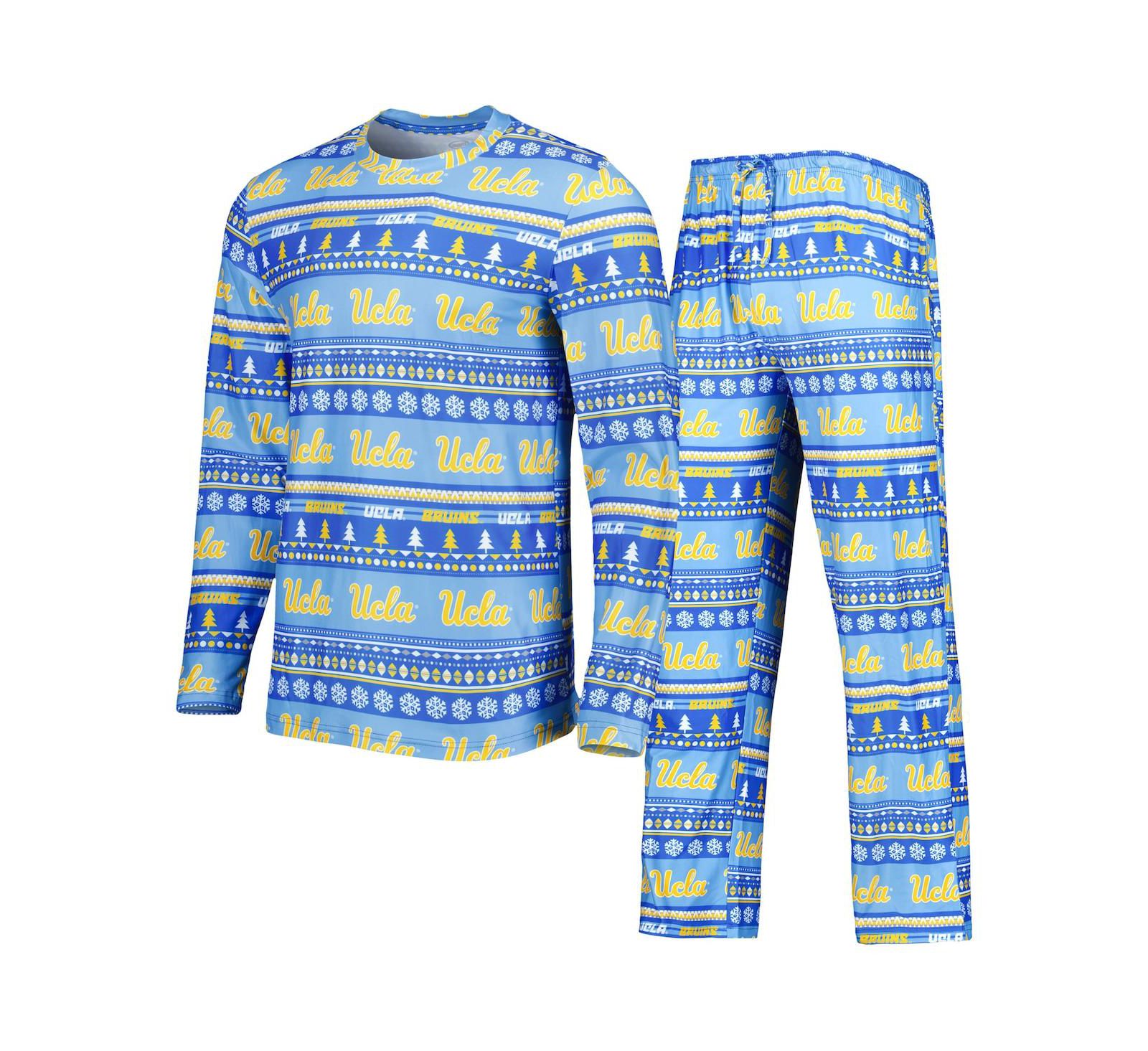 Мужской комплект для сна Concepts Sport Blue UCLA Bruins: футболка с длинным рукавом и брюки