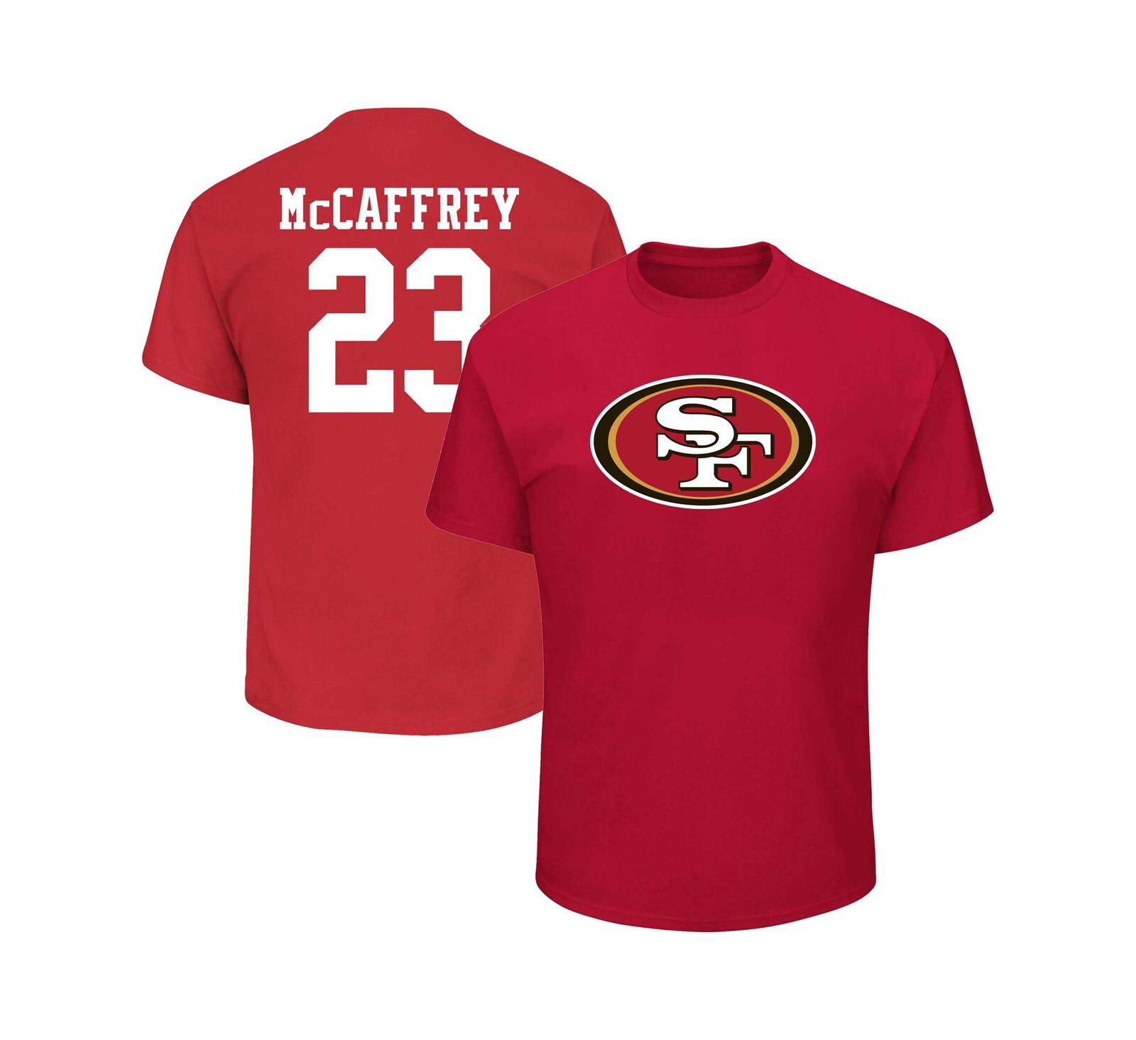 Мужская футболка Fanatics Christian McCaffrey San Francisco 49ers